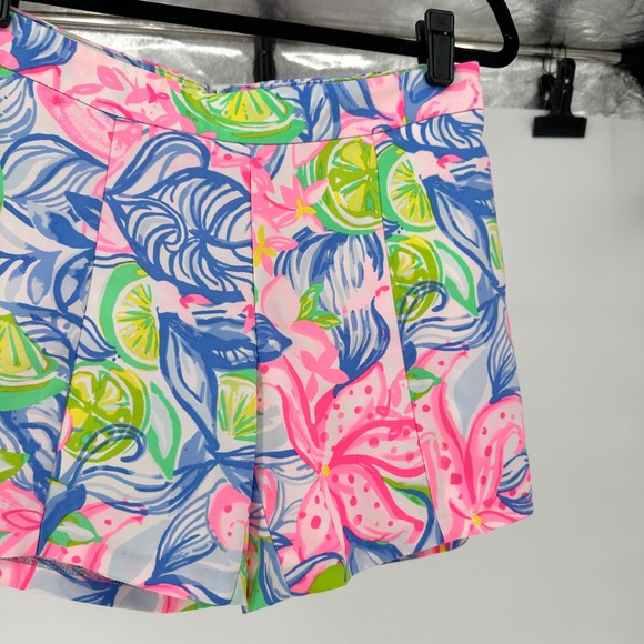 Lilly Pulitzer Ariana Multi Pink 5" Shorts Women's 2 XS Havana Cocktail Summer - Picture 4 of 6